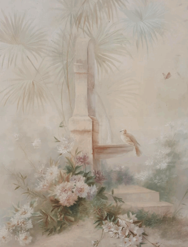 Large Decorative Canvas, Circa 1900, Signed A. Hubert - Image 10