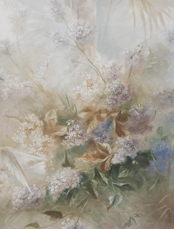 Large Decorative Canvas, Circa 1900, Signed A. Hubert - Image 8