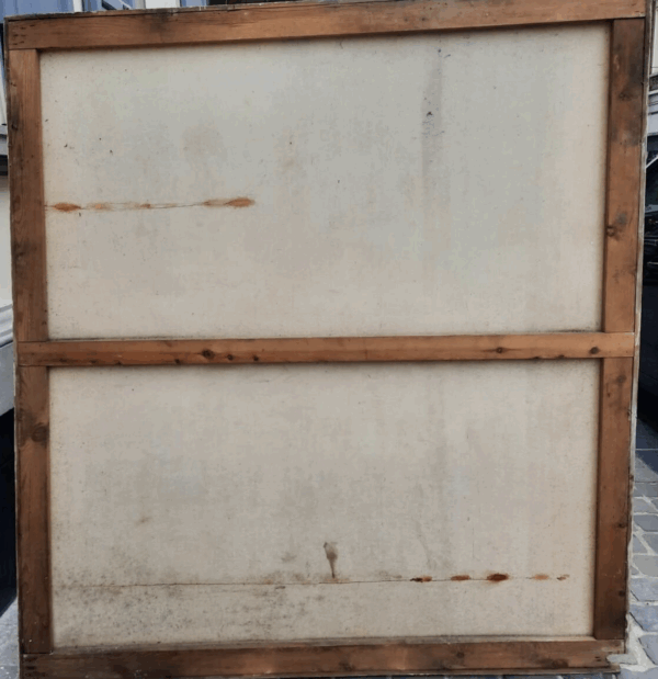Large Decorative Canvas, Circa 1900, Signed A. Hubert - Image 5