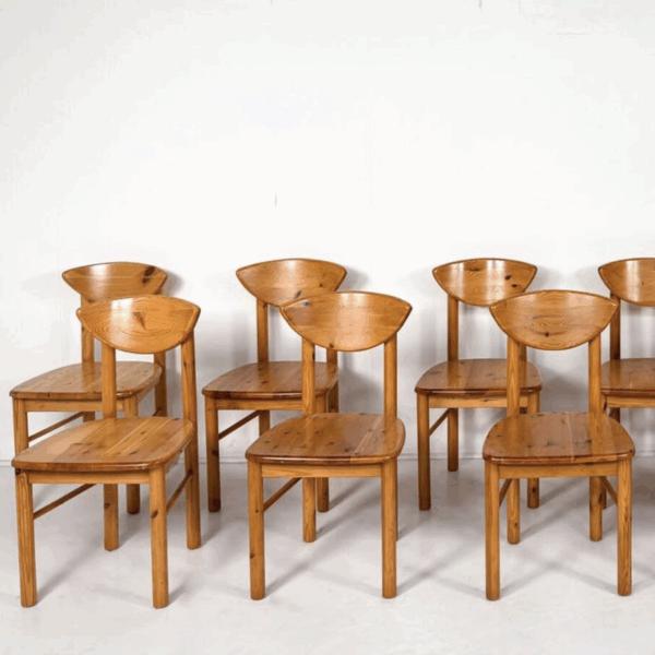 Mid-Century Pine Dining Chairs by Rainer Daumiller, Denmark, 1970s - Image 13