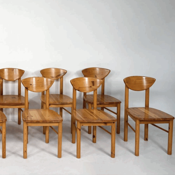 Mid-Century Pine Dining Chairs by Rainer Daumiller, Denmark, 1970s - Image 12