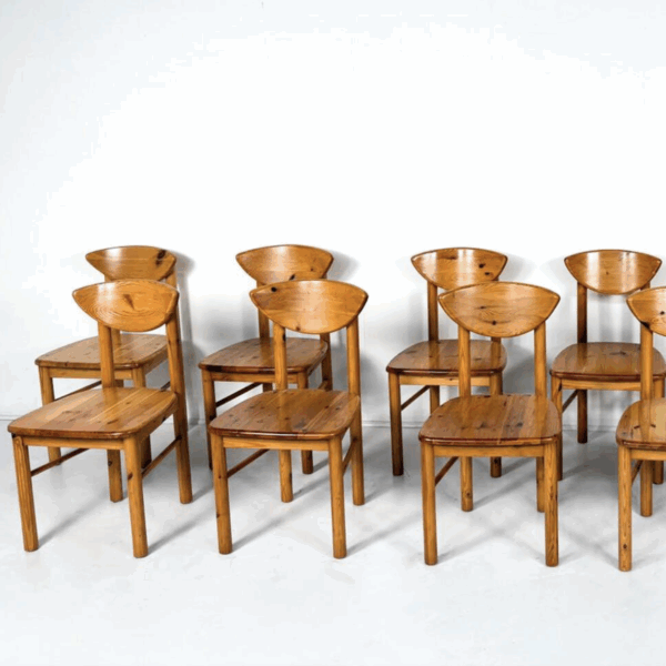 Mid-Century Pine Dining Chairs by Rainer Daumiller, Denmark, 1970s - Image 11