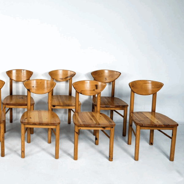 Mid-Century Pine Dining Chairs by Rainer Daumiller, Denmark, 1970s - Image 10