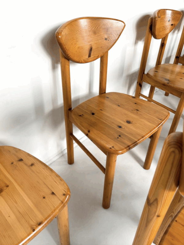 Mid-Century Pine Dining Chairs by Rainer Daumiller, Denmark, 1970s - Image 9