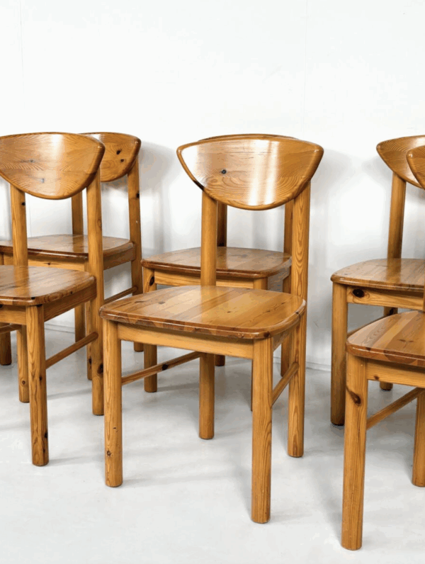 Mid-Century Pine Dining Chairs by Rainer Daumiller, Denmark, 1970s - Image 5