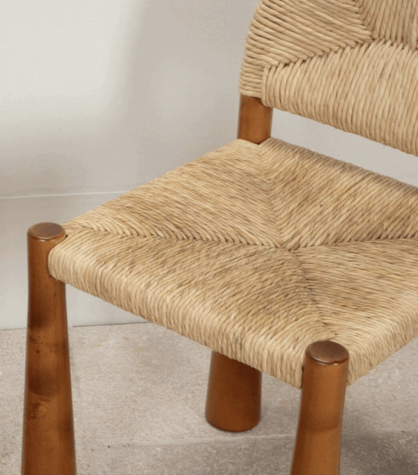 Mid-Century Set of 6 Italian Dining chairs by Alessandro Becchi, 1970s - Image 5