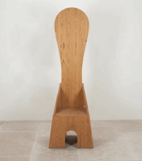 Fratina Chair by Mario Ceroli for Mobili Nella Valle for Poltronova, Italy 1972 - Image 7
