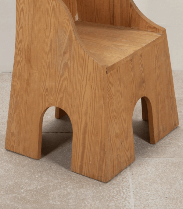 Fratina Chair by Mario Ceroli for Mobili Nella Valle for Poltronova, Italy 1972 - Image 3