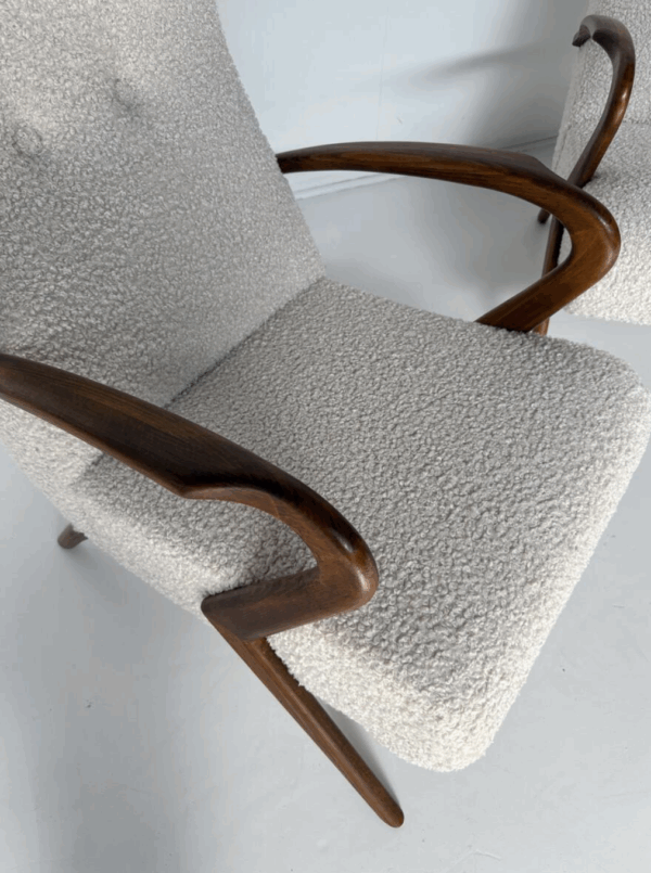 Contemporary Pair of Armchairs, Italy - Image 9