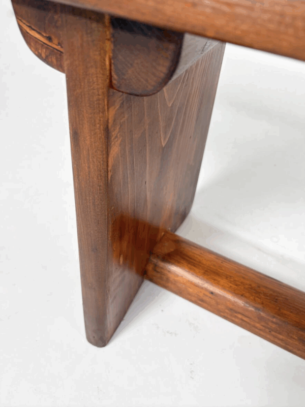 Mid-Century Modern Large Wooden Bench, Italy, 1960s - Image 6