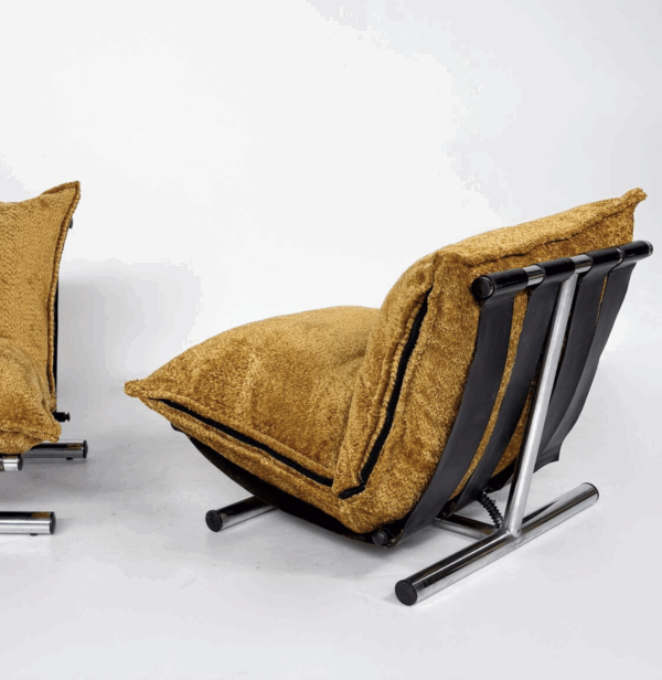 Pair Farfalle Chairs by Roberto Lucci & Paolo Orlandini, Italy, 1970s - Image 10