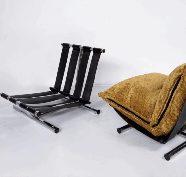 Pair Farfalle Chairs by Roberto Lucci & Paolo Orlandini, Italy, 1970s - Image 8
