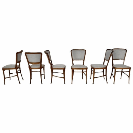 Set of 6 Art Nouveau Chairs by Robert Fix, Portois & Fix