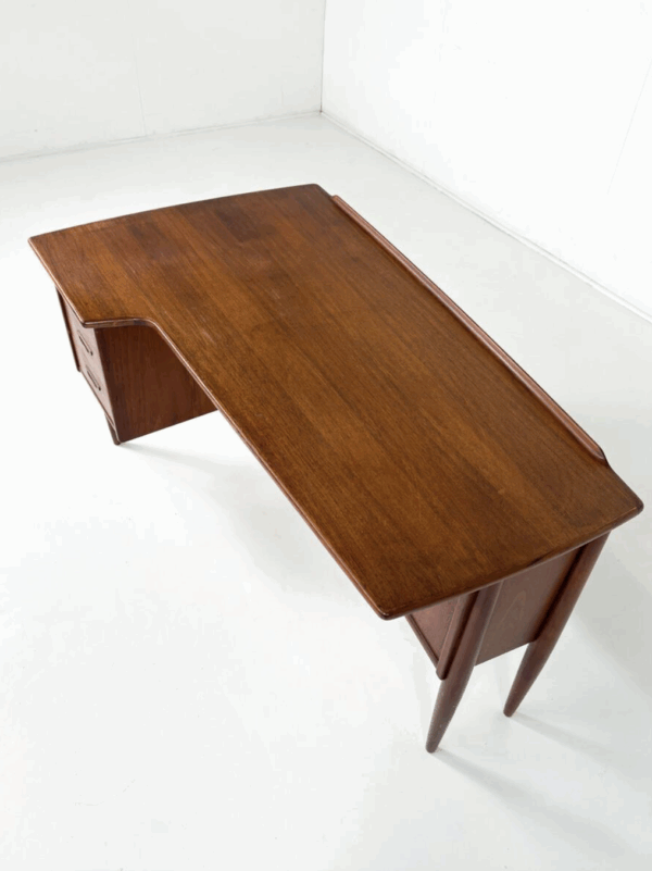 Boomerang Desk A10 by Göran Strand for Lelangs Möbelfabrik, 1960s - Image 9