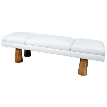 Contemporary Bench, Wood and Fabric, Italy