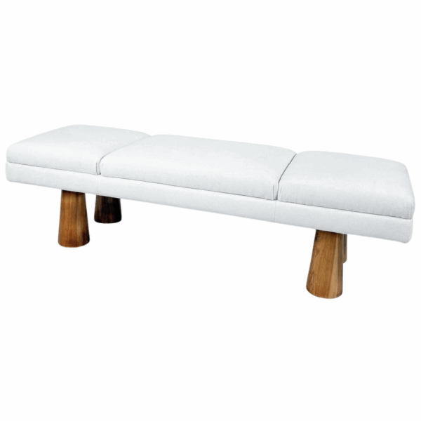 Contemporary Bench, Wood and Fabric, Italy