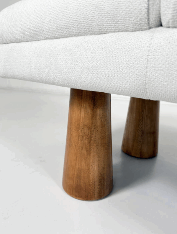 Contemporary Bench, Wood and Fabric, Italy - Image 5