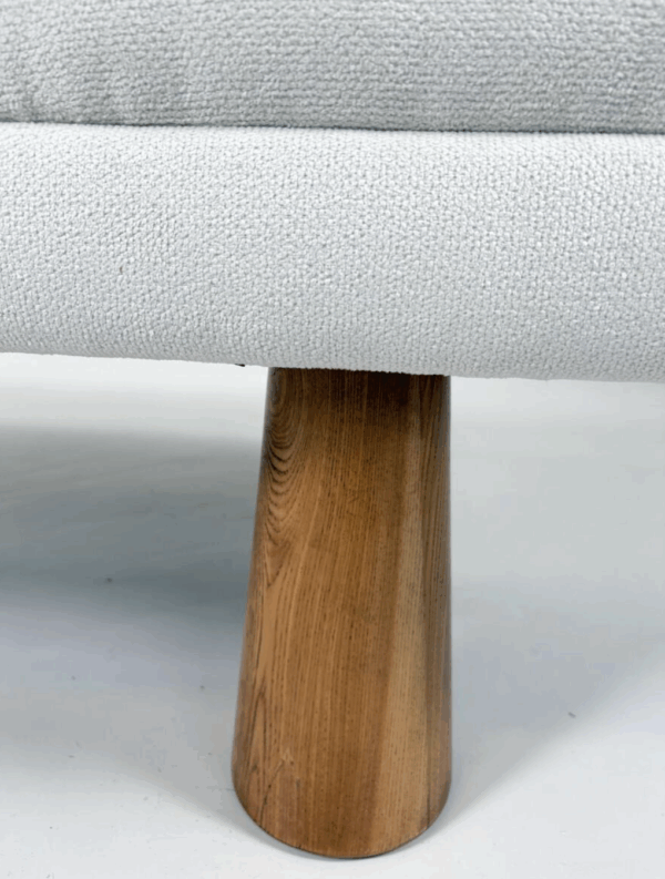 Contemporary Bench, Wood and Fabric, Italy - Image 2