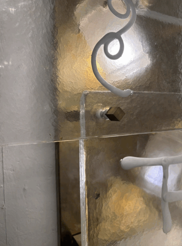 Mid-Century Modern Pair of Wall Lights, Glass and Brass, Italy - Image 5