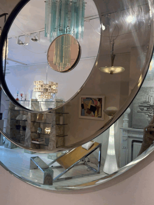 Round Mirror, Italy, 1980s - Image 6