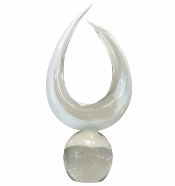 Murano Glass Sculpture by Livio Seguso, Italy
