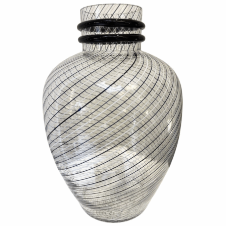 Murano Glass Vase by Fratelli Toso, 1980s