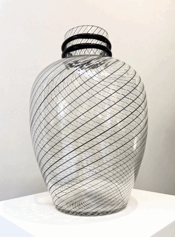 Murano Glass Vase by Fratelli Toso, 1980s - Image 7