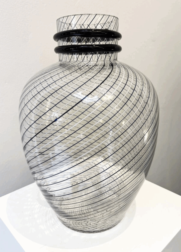 Murano Glass Vase by Fratelli Toso, 1980s - Image 5