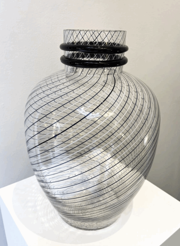 Murano Glass Vase by Fratelli Toso, 1980s - Image 3