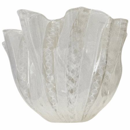 Vase "Fazzoletto Zanfirico" by Fulvio Bianconi for Venini, Italy, 1950s