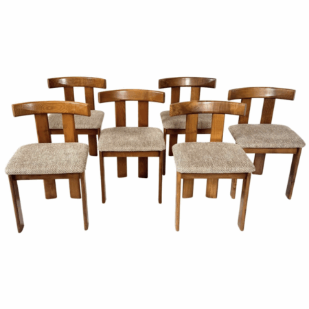 Mid-century Modern Set of 6 Chairs by Luigi Vaghi, 1960s