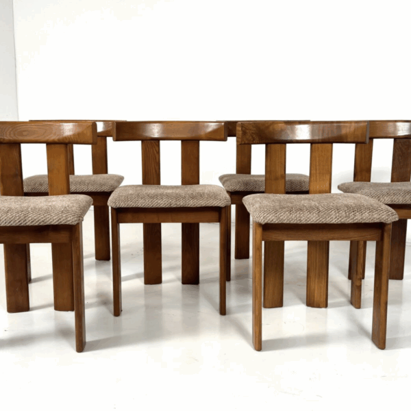 Mid-century Modern Set of 6 Chairs by Luigi Vaghi, 1960s - Image 6