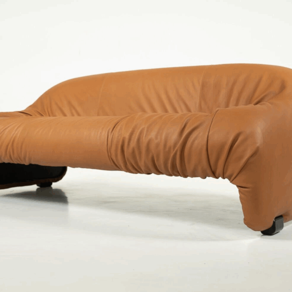 Bonanza 2 Seater Sofa by Afra & Tobia Scarpa, 1970s - New Leather Upholstery - Image 2