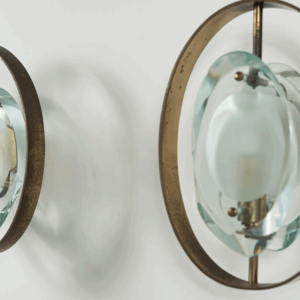 Pair of Wall Lights Mod N°2240 by Max Ingrand for Fontana Arte, 1960s - Image 3