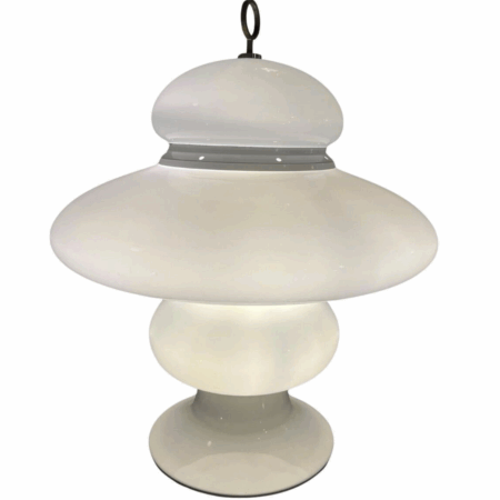 Mid-Century Glass Table Lamp
