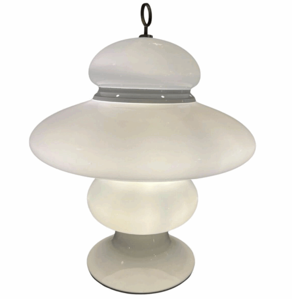 Mid-Century Glass Table Lamp