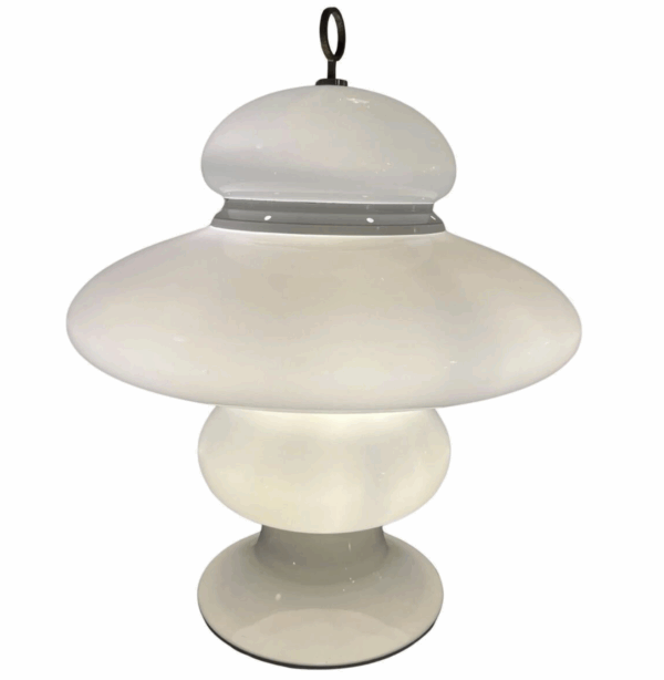 Mid-Century Glass Table Lamp - Image 2