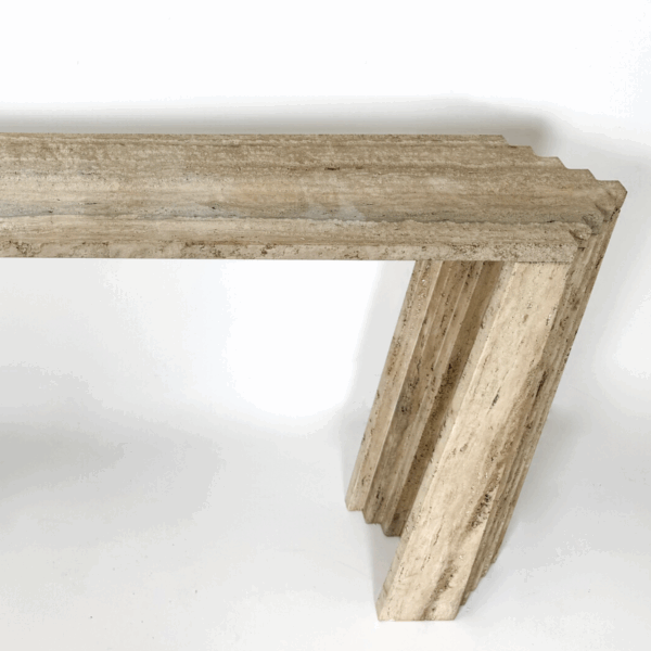 Mid-century Travertine Console, Italy - Image 8