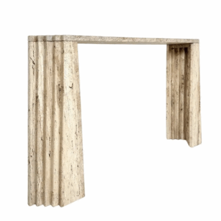 Mid-century Travertine Console, Italy