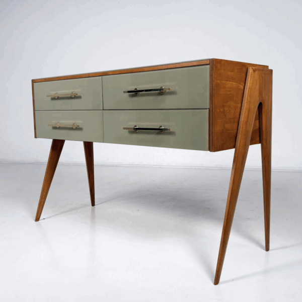 Contemporary Glass and Wood Sideboard, Italy - Image 6