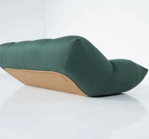 Mid-Century Modern Green Papillon Sofa by Giovannetti, Italy, 1970s - Image 2
