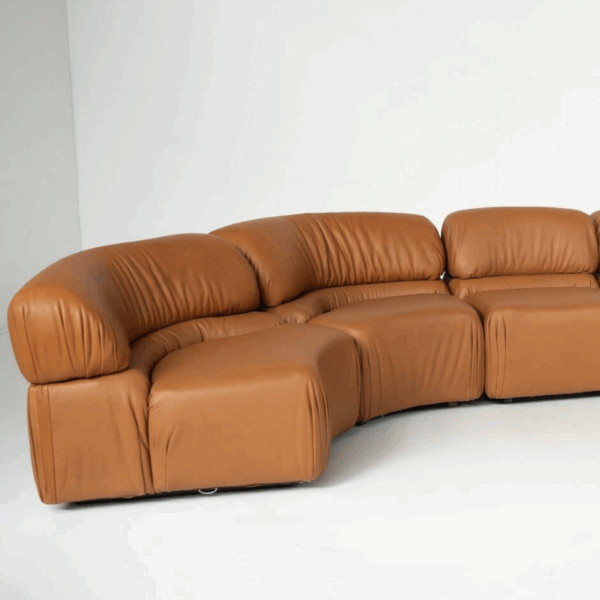 'Cosmos' DS28 Modular Sofa by Ulbald Klug & De Sede - New Leather Upholstery - Image 6