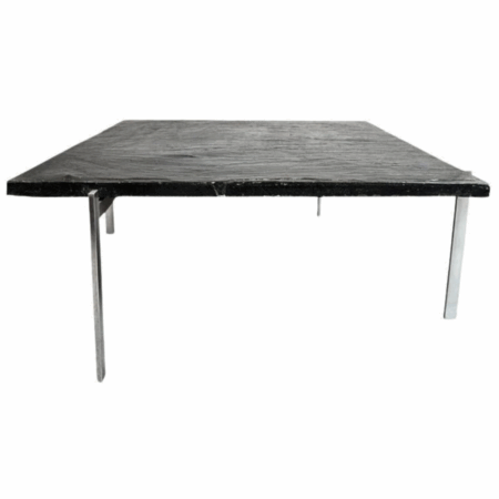 Poul Kjaerholm PK61 Coffee Table black slate top