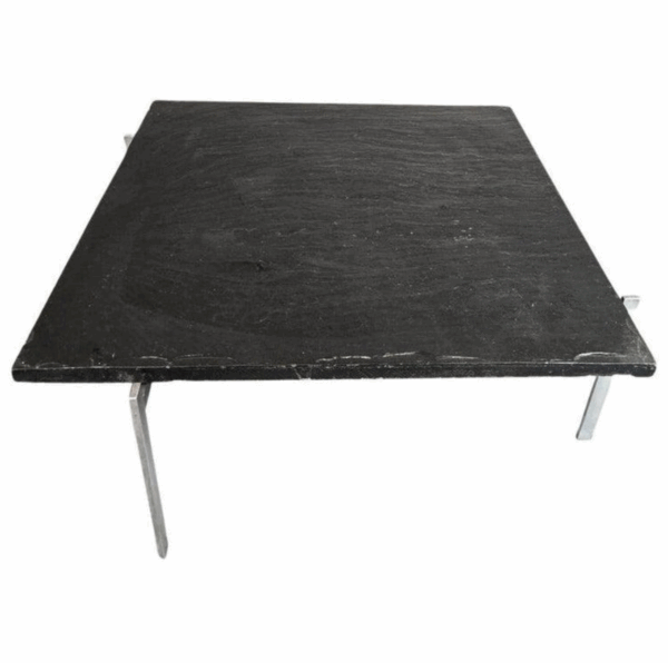 Poul Kjaerholm PK61 Coffee Table black slate top - Image 4