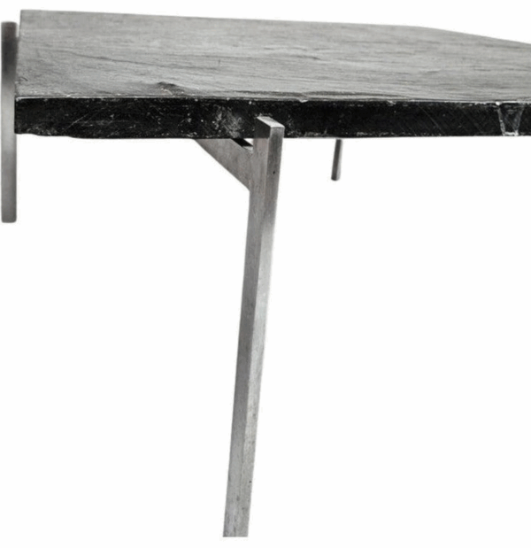 Poul Kjaerholm PK61 Coffee Table black slate top - Image 3