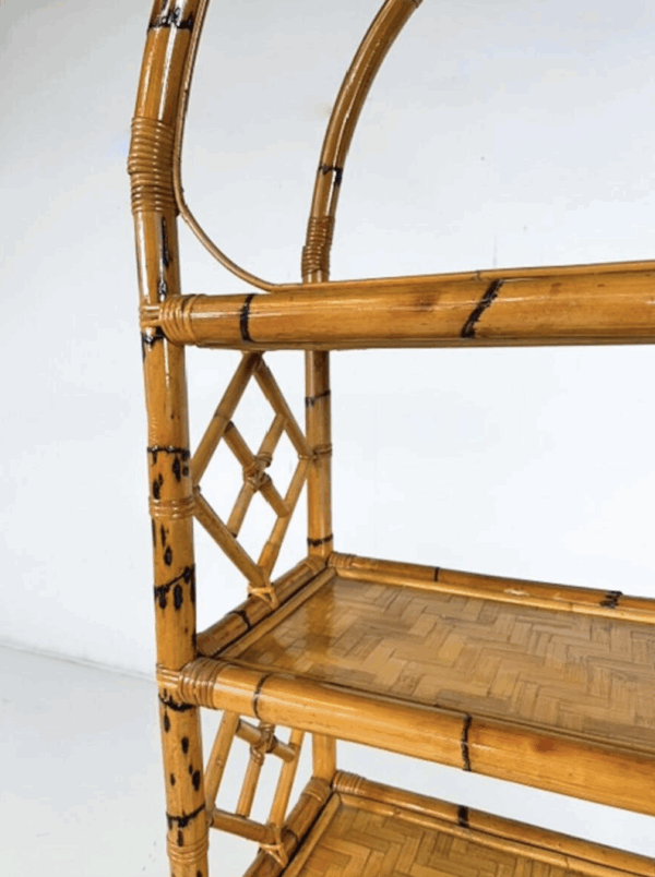 Bamboo Bookcase, 1970s - Image 4