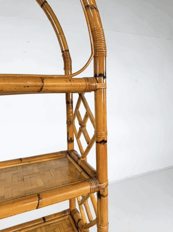 Bamboo Bookcase, 1970s - Image 3