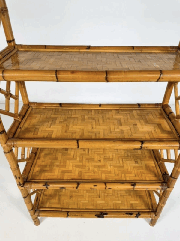 Bamboo Bookcase, 1970s - Image 2