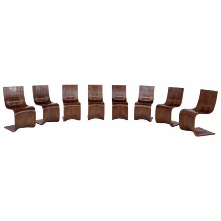 Set of 8 Bamboo Dining Chairs by Alejandro Estrada for Piegatto, 2000s