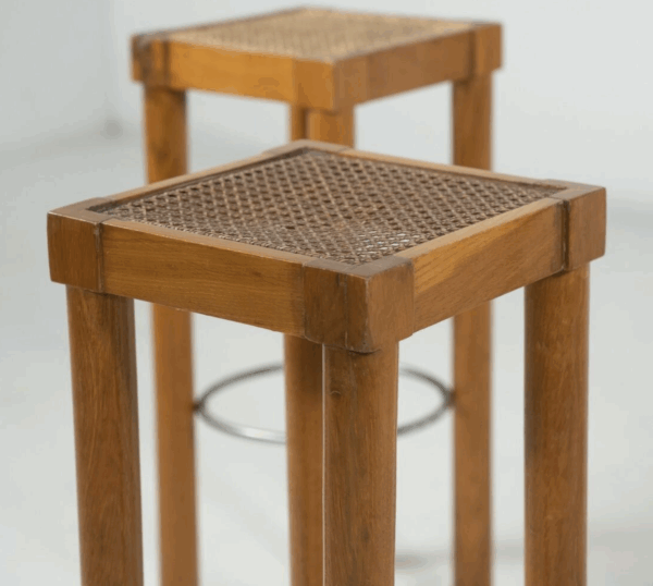 Mid-Century Modern Set of 4 barstools - Image 6